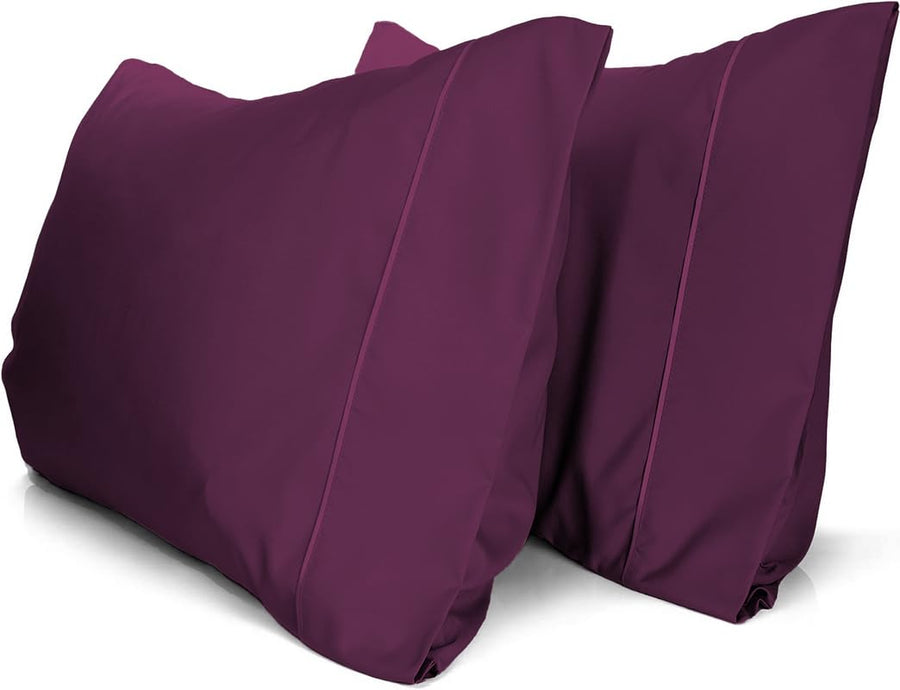 a purple pillows on a white background