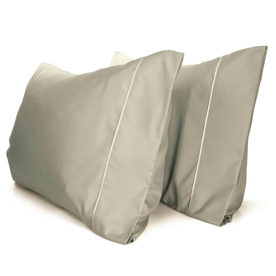 a pair of pillows on a white background