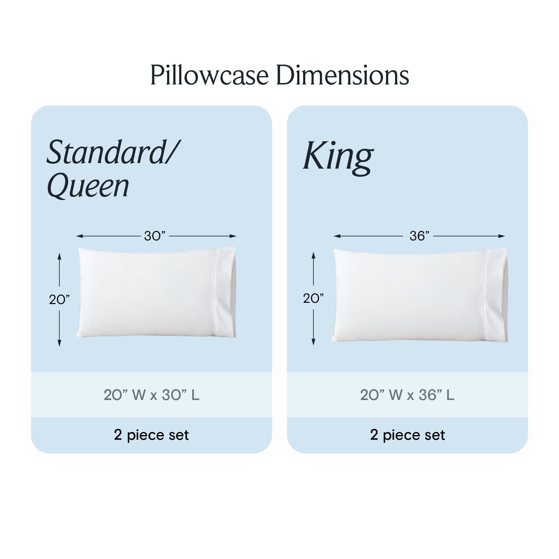 King size pillowcase dimensions in cm best sale