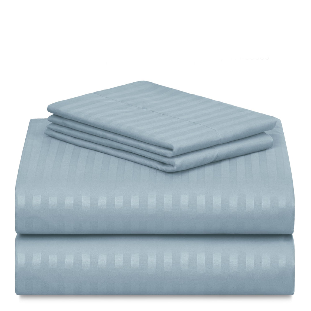 a stack of bed sheets