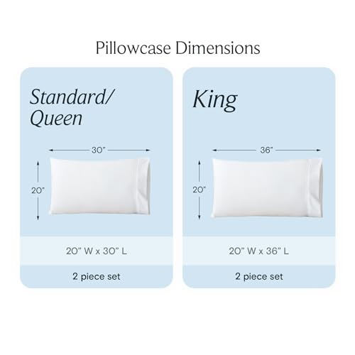 LuxClub Collection Pillowcases 2 Pack Eco Friendly Wrinkle Free Cool