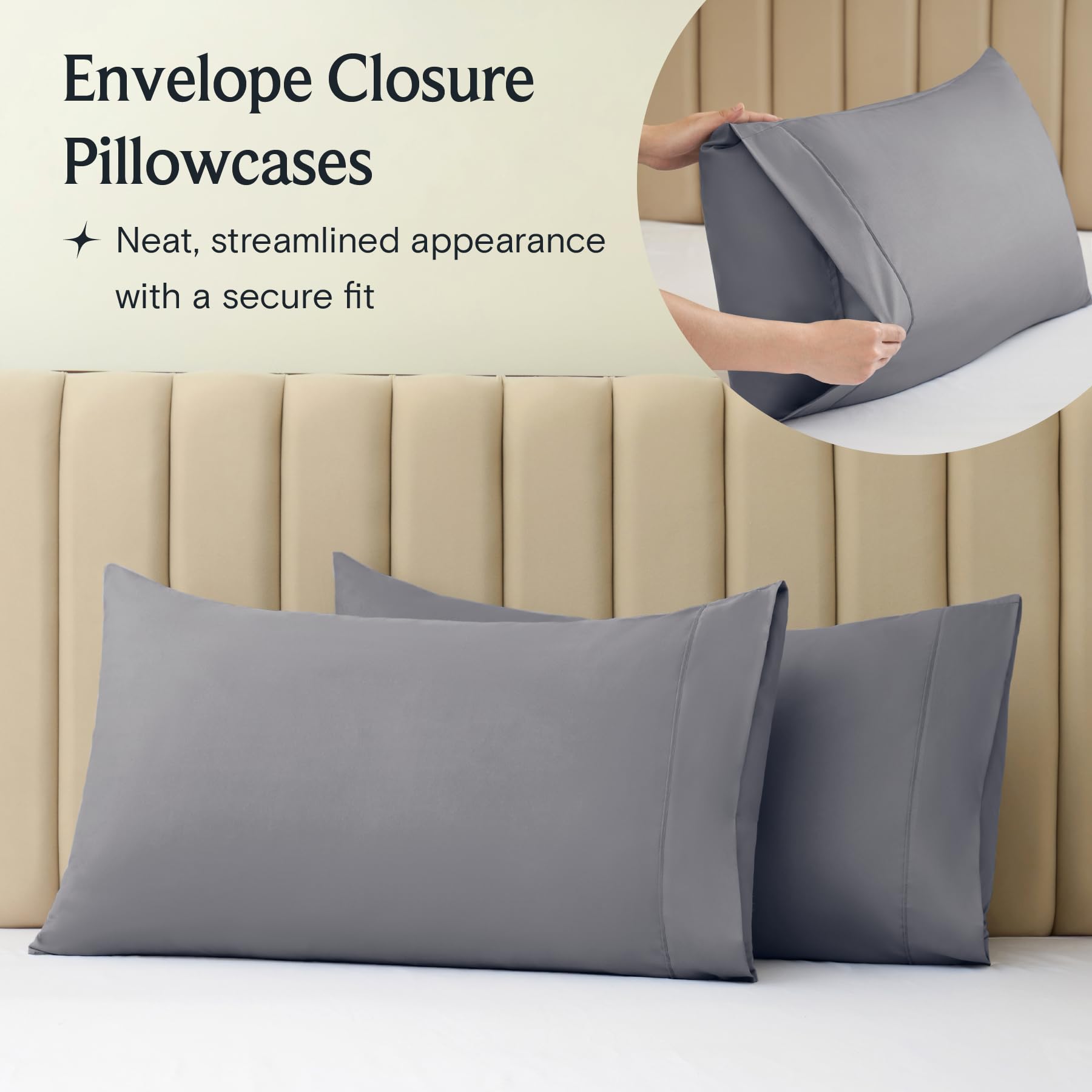 Grey sheets and pillowcases best sale