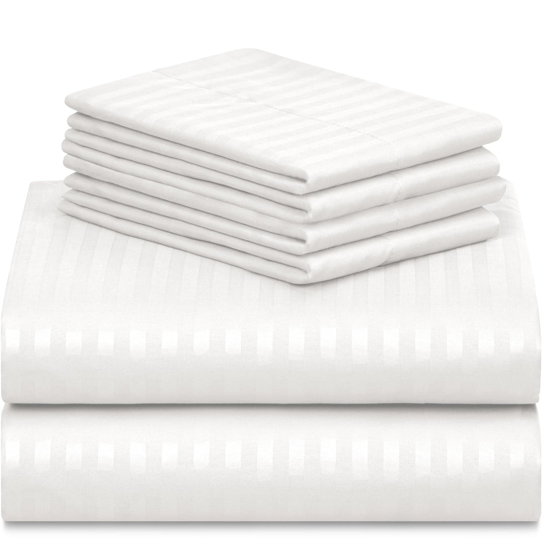 a stack of white sheets