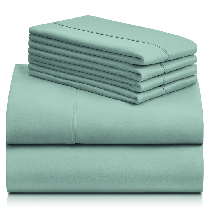 a stack of folded sheets