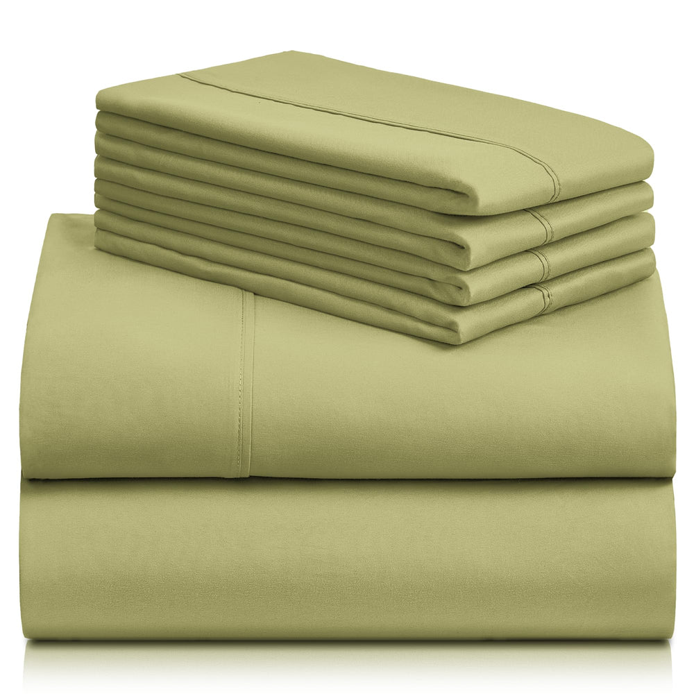 a stack of folded sheets