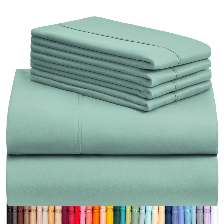 a stack of folded sheets